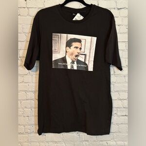 NWT The Office Men’s Large Black T-Shirt Cotton On